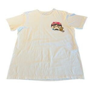 Frida Kahlo White Graphic Tee Size Large